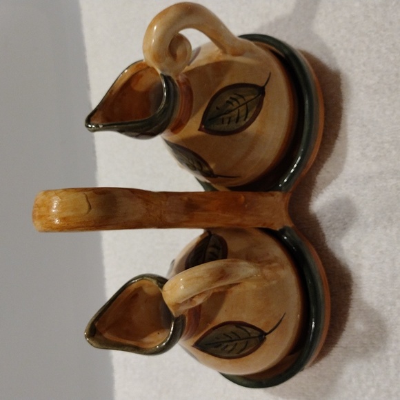 Other - Vintage, Fiesta And Chic ceramic handmade oil and vinegar holder Spanish motif